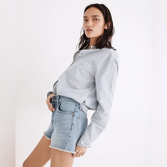 Madewell | The Perfect Jean Short in Balsam Wash | Sz 24 - Picture 2 of 9